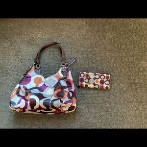 Coach purse with wallet